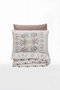 L'essentiel linge de maison Asilo - Brown Juego de Fundas para Edredón Doble Ranforce, Blanco y Marrón